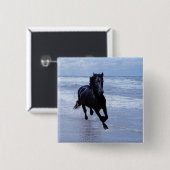 Ein Pferd frei und wild Button (Vorne & Hinten)