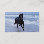 Ein Pferd frei und wild Visitenkarte (Rückseite)