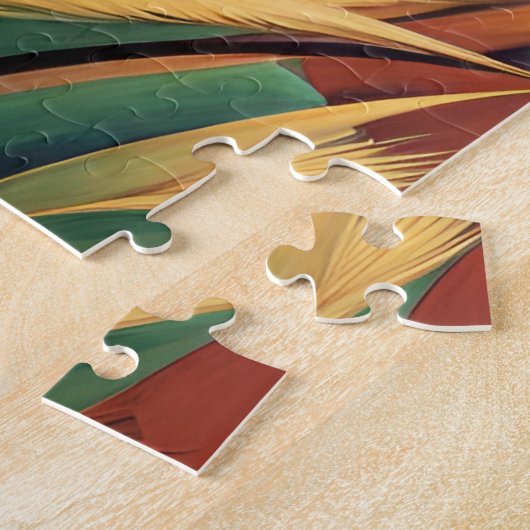 Ein Pferd galoppiert in einem Weizenfeld Puzzle (Seite)