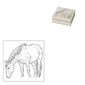 Ein Pferd Gummistempel (Stempel)