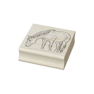 Ein Pferd Gummistempel