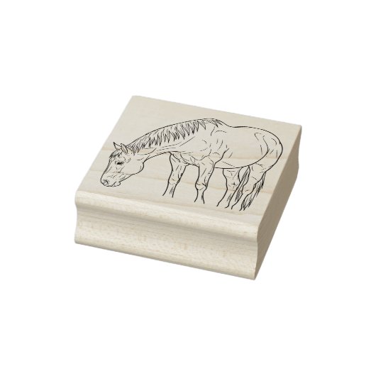 Ein Pferd Gummistempel (Stempel)