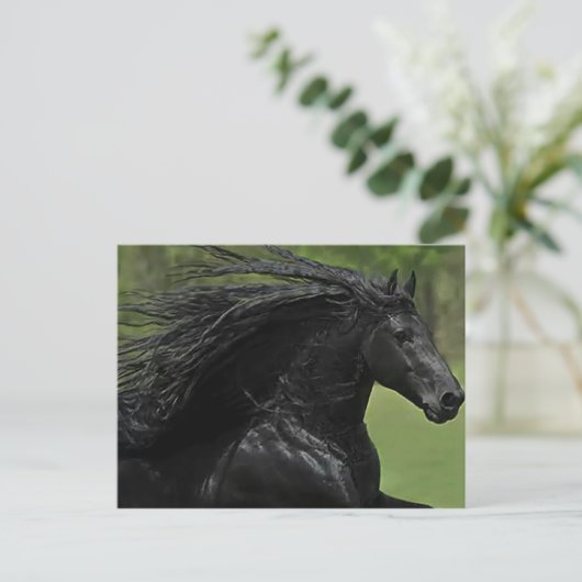 Ein Pferd ist ein Pferd #1" Postkarte (Stehend Vorderseite)