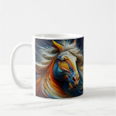 Ein Pferd mit einer Brise. Kaffeetasse (Links)