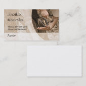 Ein Pferd, mit einer leeren Rückseite beschuhen Visitenkarte (Vorne/Hinten)