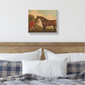 "Ein Pferd mit Groom" von George Stubbs Leinwanddruck (Insitu (Schlafzimmer))