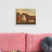 "Ein Pferd mit Groom" von George Stubbs Leinwanddruck (Insitu (Wohnzimmer))