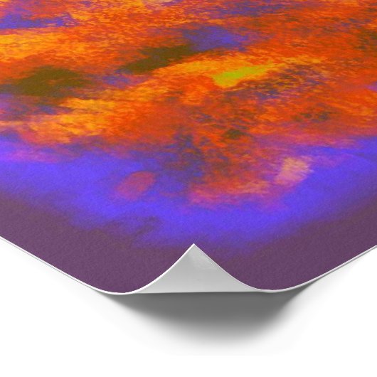 Ein Pferd mit vielen Farben Poster (Ecke)