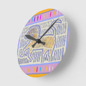 Ein Pferd ohne Namen Runde Wanduhr (Winkel)