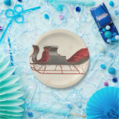 Ein Pferd Open Sleigh - Fred Weiss Pappteller (Party)