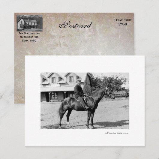 ein Pferd Postkarte (Vorne/Hinten)