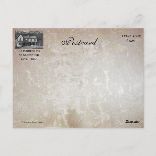 ein Pferd Postkarte (Rückseite)