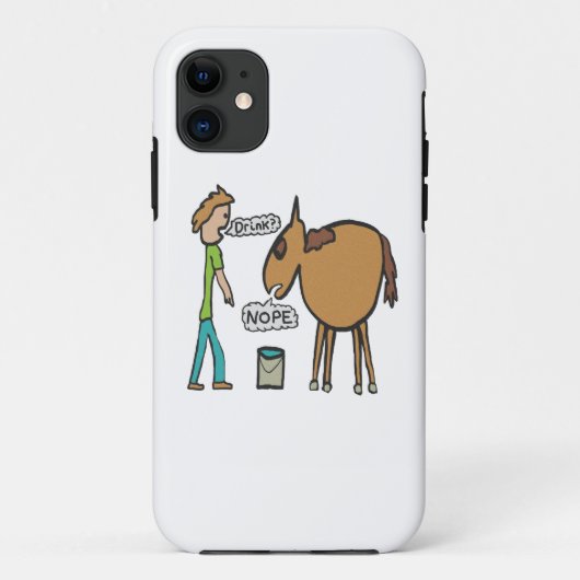 Ein Pferd zum Wasser führen Case-Mate iPhone Hülle (Rückseite)