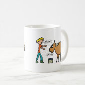 Ein Pferd zum Wasser führen Kaffeetasse (VorderseiteRechts)