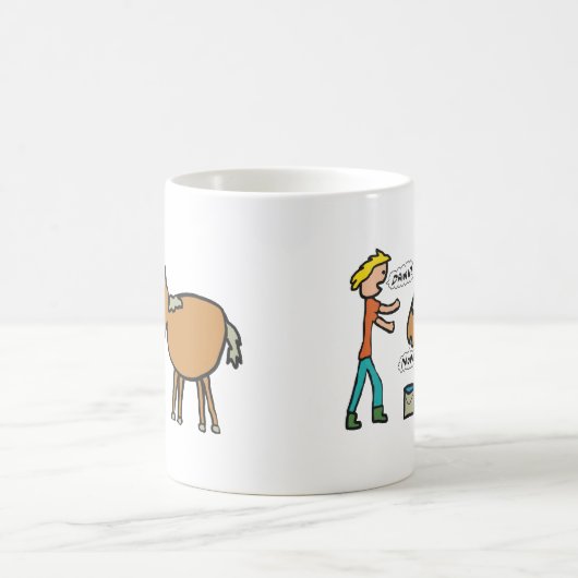 Ein Pferd zum Wasser führen Kaffeetasse (Mittel)