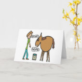 Ein Pferd zum Wasser führen Karte (Gelbe Blume)