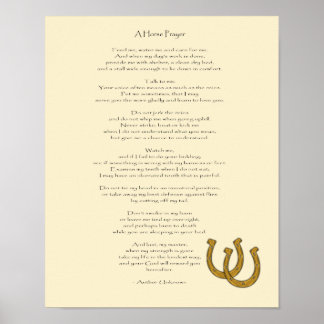 Ein Pferdegebet - Drucken Poster