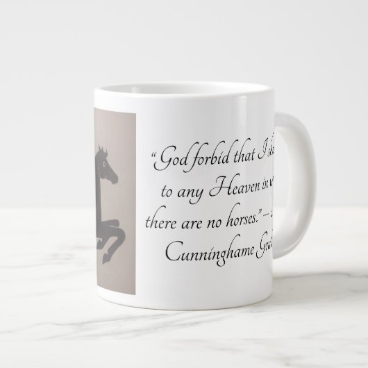 Ein Pferdegebet Jumbo-Tasse (Vorderseite Rechts)