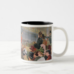 Ein Pferderennen, 1886 Zweifarbige Tasse