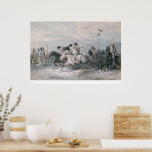 Ein Pferderennen in einem Sioux Indian Camp (0603A Poster (Küche)