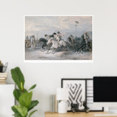 Ein Pferderennen in einem Sioux Indian Camp (0603A Poster (Heimbüro)