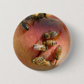 Ein Pfirsich für die Bienen Button (Vorderseite)