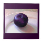 Ein Pflaume Fliese (Vorderseite)