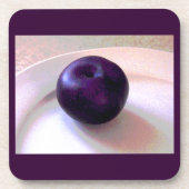 Ein Pflaume Untersetzer (Vorderseite)