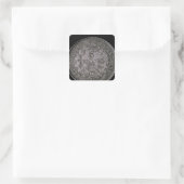 Ein Pfund mit zwanzig Solen Quadratischer Aufkleber (Tasche)