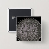 Ein Pfund von zwanzig Solen Button (Vorne & Hinten)