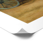 Ein Phaeton mit einem Paar Cremes Ponies im Charg Poster (Ecke)