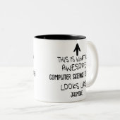 Ein Phantastischer Informatiklehrer sieht aus wie Zweifarbige Tasse (VorderseiteRechts)