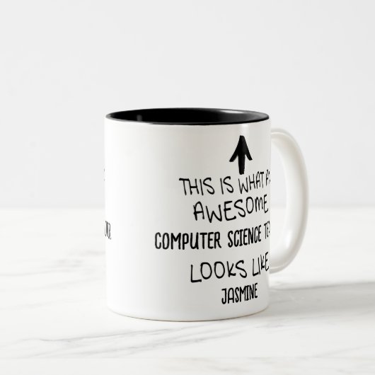 Ein Phantastischer Informatiklehrer sieht aus wie Zweifarbige Tasse (VorderseiteRechts)