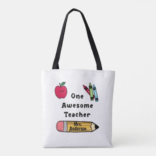 Ein Phantastischer Lehrer Grund I Liebe School Tasche (Rückseite)