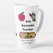 Ein Phantastischer Lehrer Grund I Liebe Schule Lat Milchtasse (Rechte Ecke)