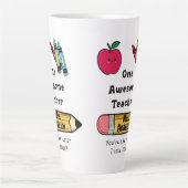 Ein Phantastischer Lehrer Grund I Liebe Schule Lat Milchtasse (Vorderseite)