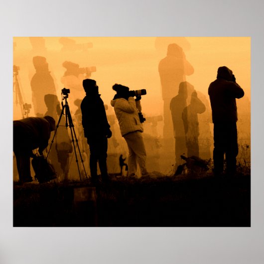 Ein Phantastischer Sonnenuntergang - Gänse bei Son Poster (Vorne)