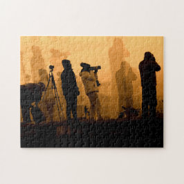 Ein Phantastischer Sonnenuntergang - Gänse bei Son Puzzle