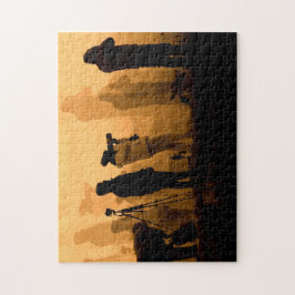 Ein Phantastischer Sonnenuntergang - Gänse bei Son Puzzle