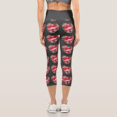 Ein Phantastisches "LIEBE PATTERING"-Leggings Capri Leggings (Rückseite)