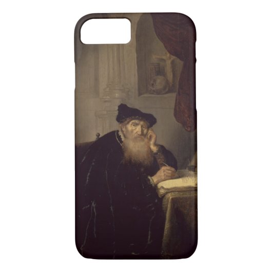 Ein Philosoph, 1635 (Öl auf Platte) Case-Mate iPhone Hülle (Rückseite)