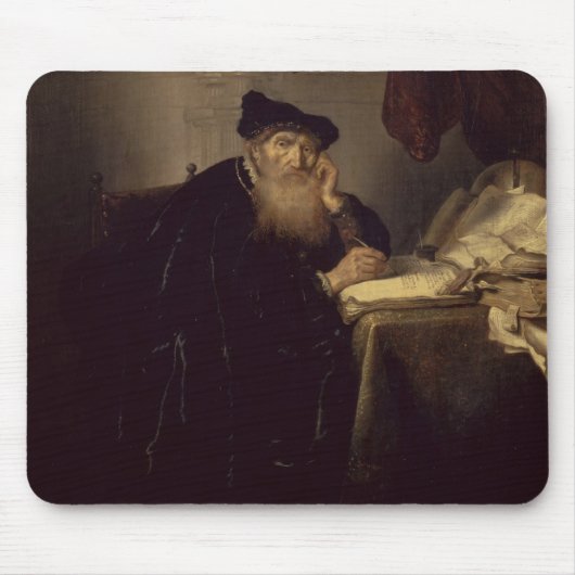 Ein Philosoph, 1635 (Öl auf Platte) Mousepad (Vorne)