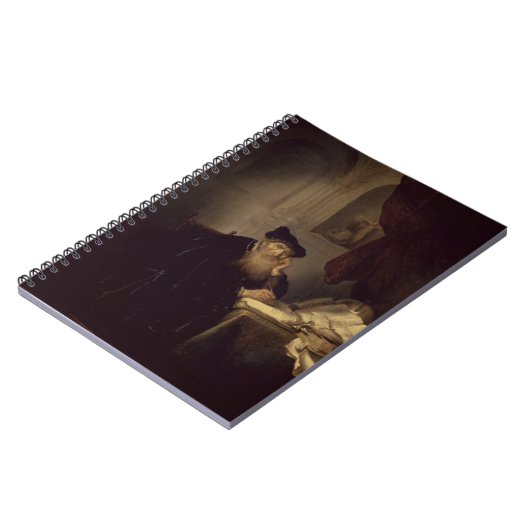 Ein Philosoph, 1635 (Öl auf Platte) Notizblock (Linke Seite)