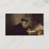 Ein Philosoph, 1635 (Öl auf Platte) Visitenkarte (Rückseite)