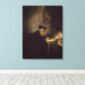 Ein Philosoph, 1635 (Öl auf Tafel) Leinwanddruck (Insitu (Holzboden))