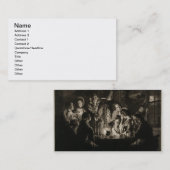 Ein Philosoph, der ein Experiment auf der Luft Pum Visitenkarte (Vorne/Hinten)