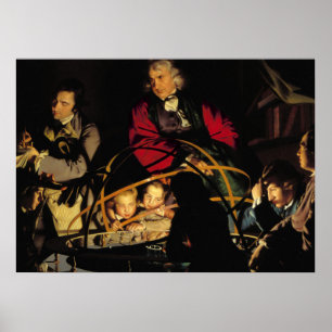 Ein Philosoph hält Vorträge über die Orerie Poster