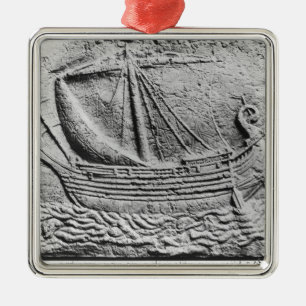 Ein phönizisches Geschäftsschiff bei Sidon Silbernes Ornament