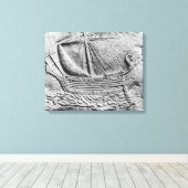 Ein phönizisches Handelsschiff in Sidon Leinwanddruck (Insitu (Holzboden))