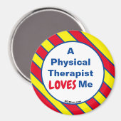 Ein Physiotherapeut-LIEBEN Magnet (Vorderseite/Rückseite)